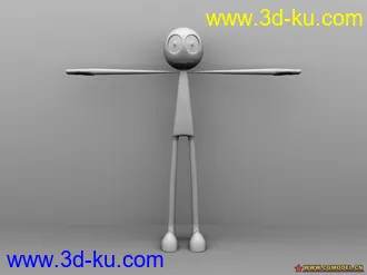 做了个小卡通模型 maya的图片