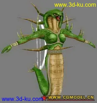 蛇妖3D模型的图片