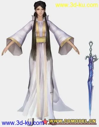 3D打印模型蜀山女剑侠的图片