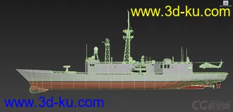 3D打印模型美国海军 佩里级护卫舰的图片