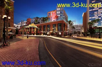 3D打印模型Evermotion Archexteriors Volume 28--城市夜晚外景的图片