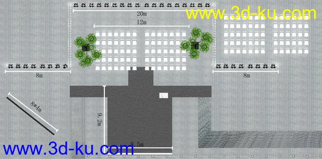 8月份活动舞台场地概念图模型的图片4