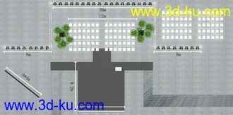 3D打印模型8月份活动舞台场地概念图的图片