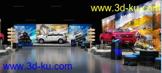 3D打印模型多个展馆的图片