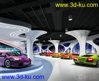 3D打印模型多个展馆的图片
