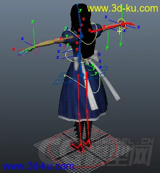 新人一次绑定模型里面做动画的图片
