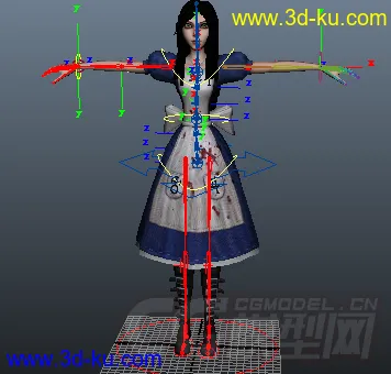 新人一次绑定模型里面做动画的图片4