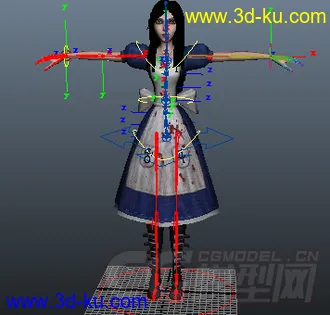 新人一次绑定模型里面做动画的图片