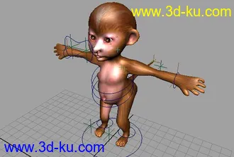 3D打印模型小小怪猴（丑到极点！）的图片