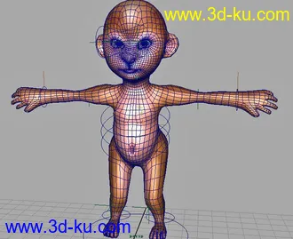 3D打印模型小小怪猴（丑到极点！）的图片