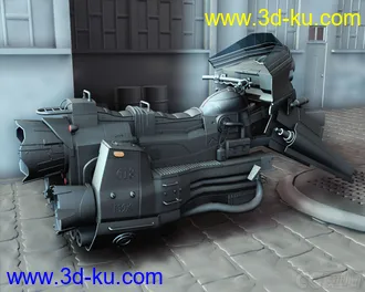 3D打印模型科幻摩托的图片