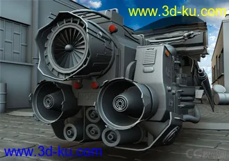 3D打印模型科幻摩托的图片