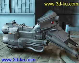 3D打印模型科幻摩托的图片