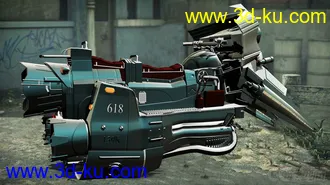 3D打印模型科幻摩托的图片