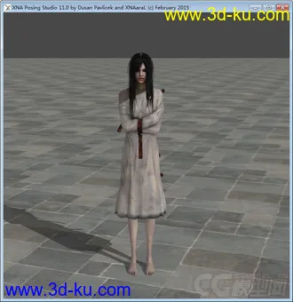 3D打印模型被捆绑的美女的图片
