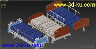 3D打印模型医用床位的图片