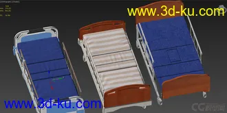 3D打印模型医用床位的图片