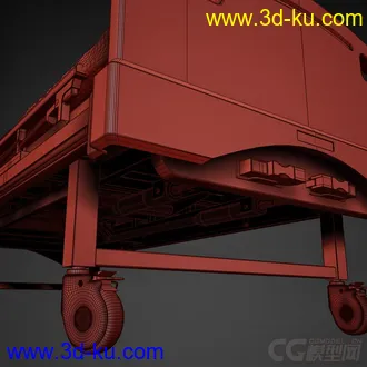 3D打印模型医用床位的图片