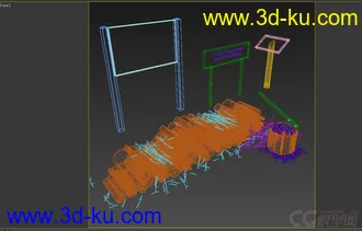 3D打印模型树木 树桩 斧头 广告牌的图片