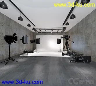 3D打印模型摄影棚场景的图片
