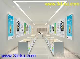 3D打印模型手机店铺 手机铺子的图片