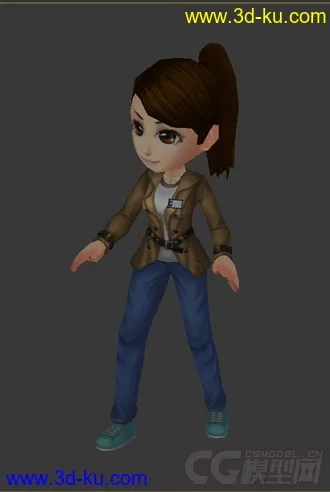 3D打印模型免费低模，女生的图片