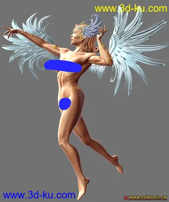 3D打印模型漂亮天使的图片