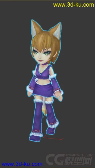 3D打印模型免得低模，小女孩的图片