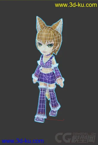 3D打印模型免得低模，小女孩的图片