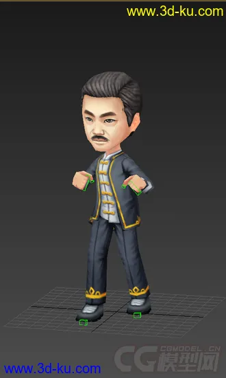 3D打印模型免费低模，中年男人，低模的图片