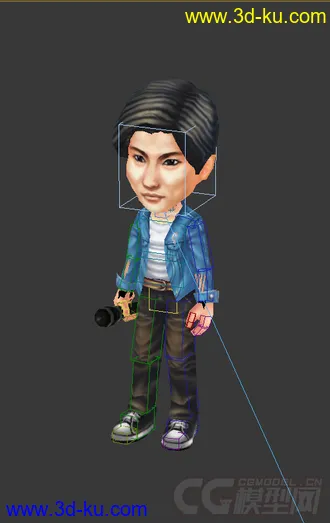 3D打印模型Q版歌手，低模免费的图片