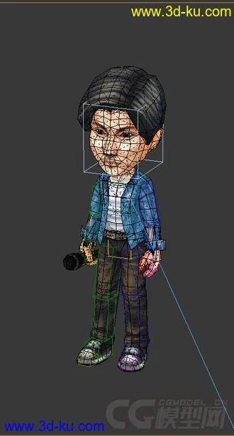 3D打印模型Q版歌手，低模免费的图片
