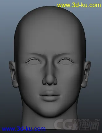 3D打印模型女人头像的图片