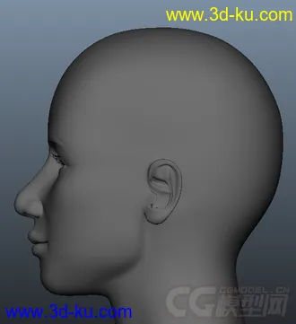 3D打印模型女人头像的图片