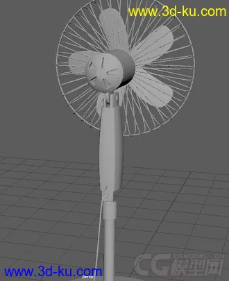 3D打印模型落地扇的图片