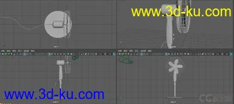 3D打印模型落地扇的图片