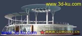 3D打印模型现代露台的图片