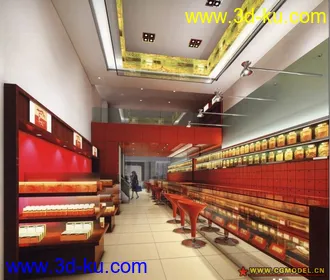 3D打印模型餐厅门面的图片