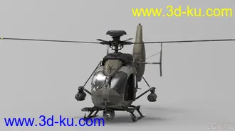 3D打印模型EC-635武装直升机的图片