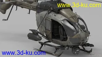 3D打印模型EC-635武装直升机的图片
