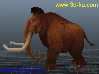 3D打印模型冰河世纪 猛犸象 曼尼的图片