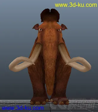 3D打印模型冰河世纪 猛犸象 曼尼的图片