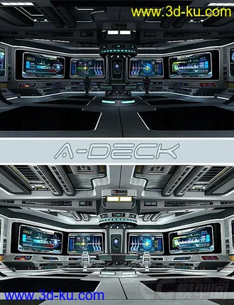 3D打印模型免费精彩的科幻系列之—飞机指挥中心，指挥室，宇宙飞船控的图片