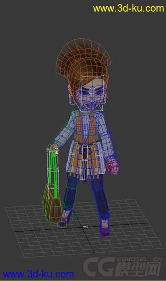 3D打印模型女生，低模免费的图片