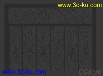 3D打印模型民国时期孔雀门，按照片真实还原。的图片