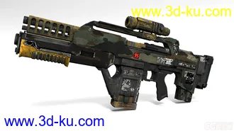 3D打印模型M41A Pulse Rifle脉冲枪的图片