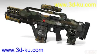 3D打印模型M41A Pulse Rifle脉冲枪的图片