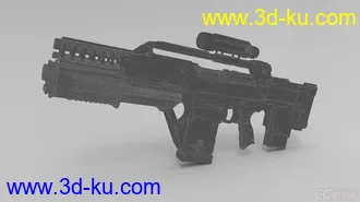 3D打印模型M41A Pulse Rifle脉冲枪的图片