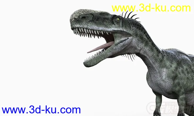 免费高清带绑定贴图的棘龙,Spinosaurus,帆棘龙,棘背龙恐龙,恐龙模型的图片8