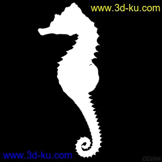 3D打印模型海马精模 海马精模的图片